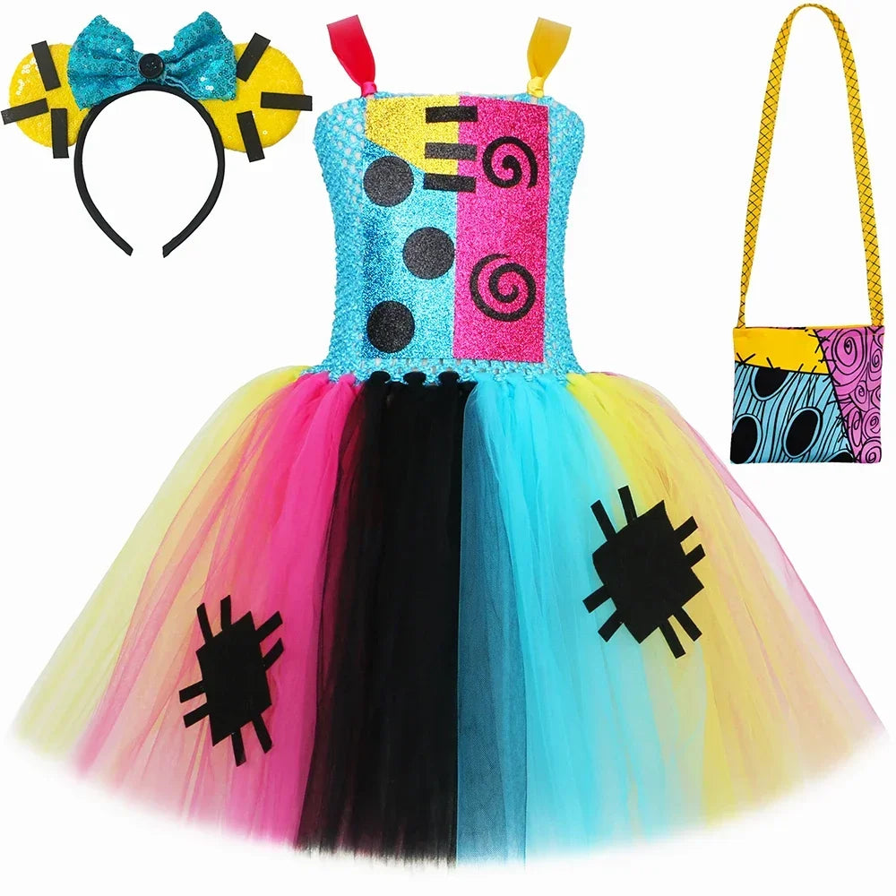 Colorful Patchwork Girl Costume