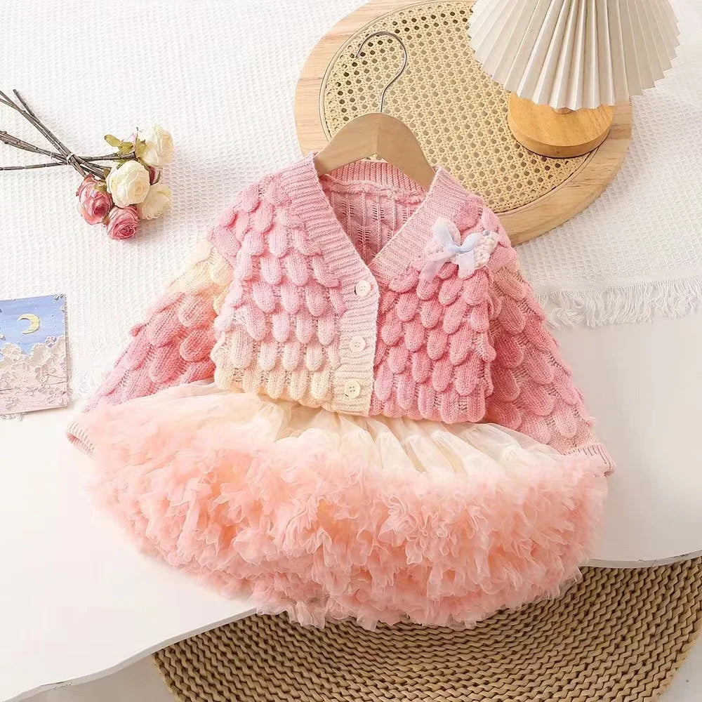 Luisa Knit & Tulle Girls' Set