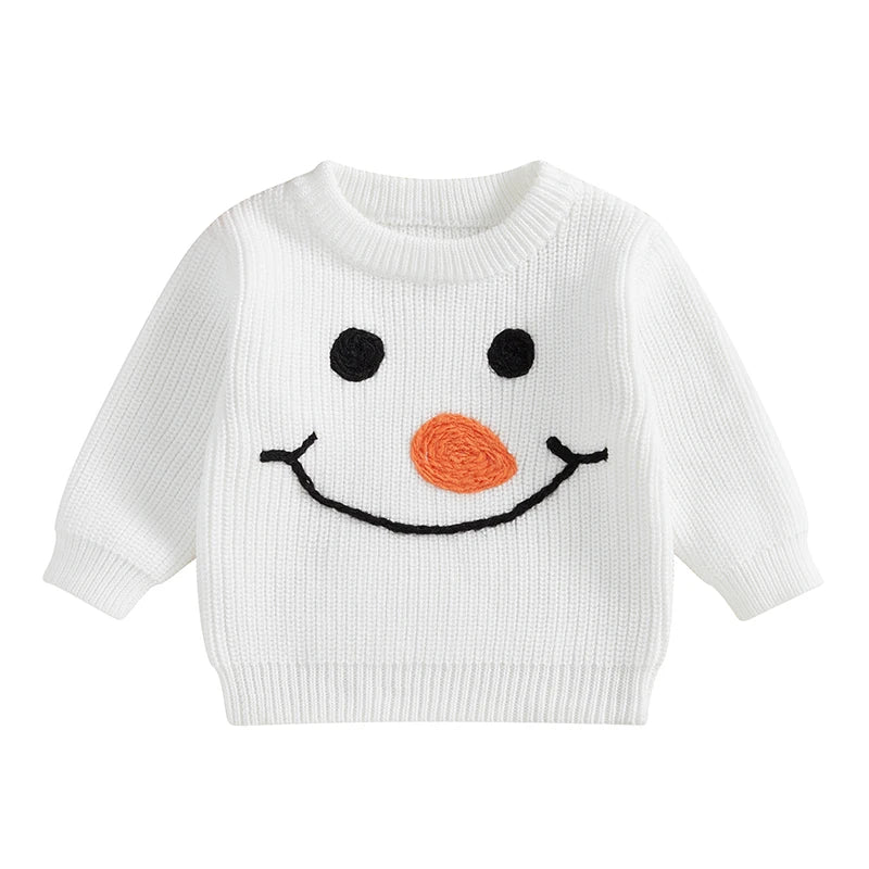 Baby Festive Knit Holiday Sweaters – Joy, Reindeer & Snowman Styles
