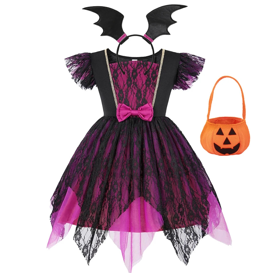 Girls Magical Bat Princess Costume
