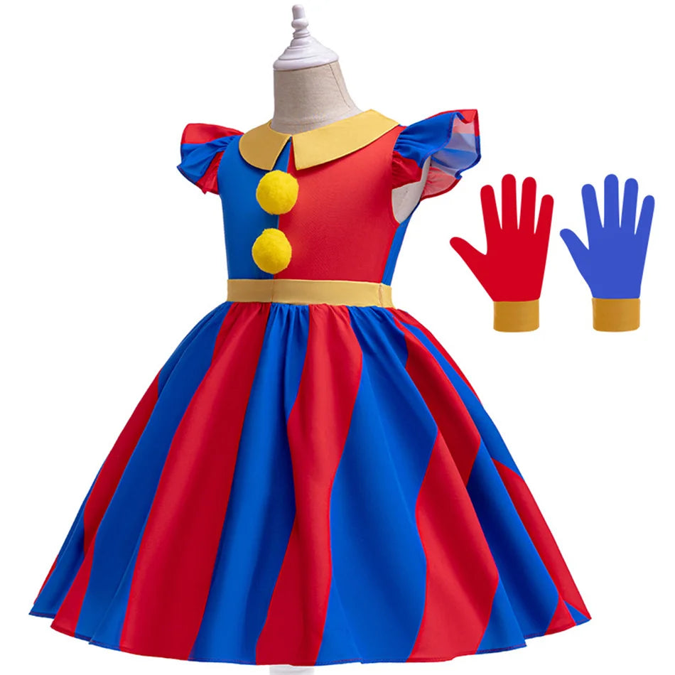 Colorful Circus Dress for Girls