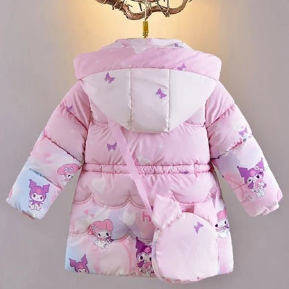 Kawaii Winter Puffer Jacket for Girls