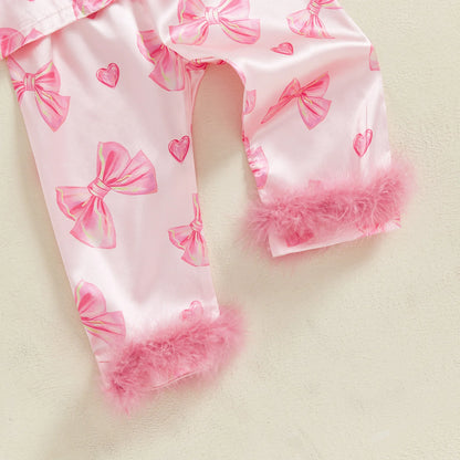 Berry Bow Kids Pajamas