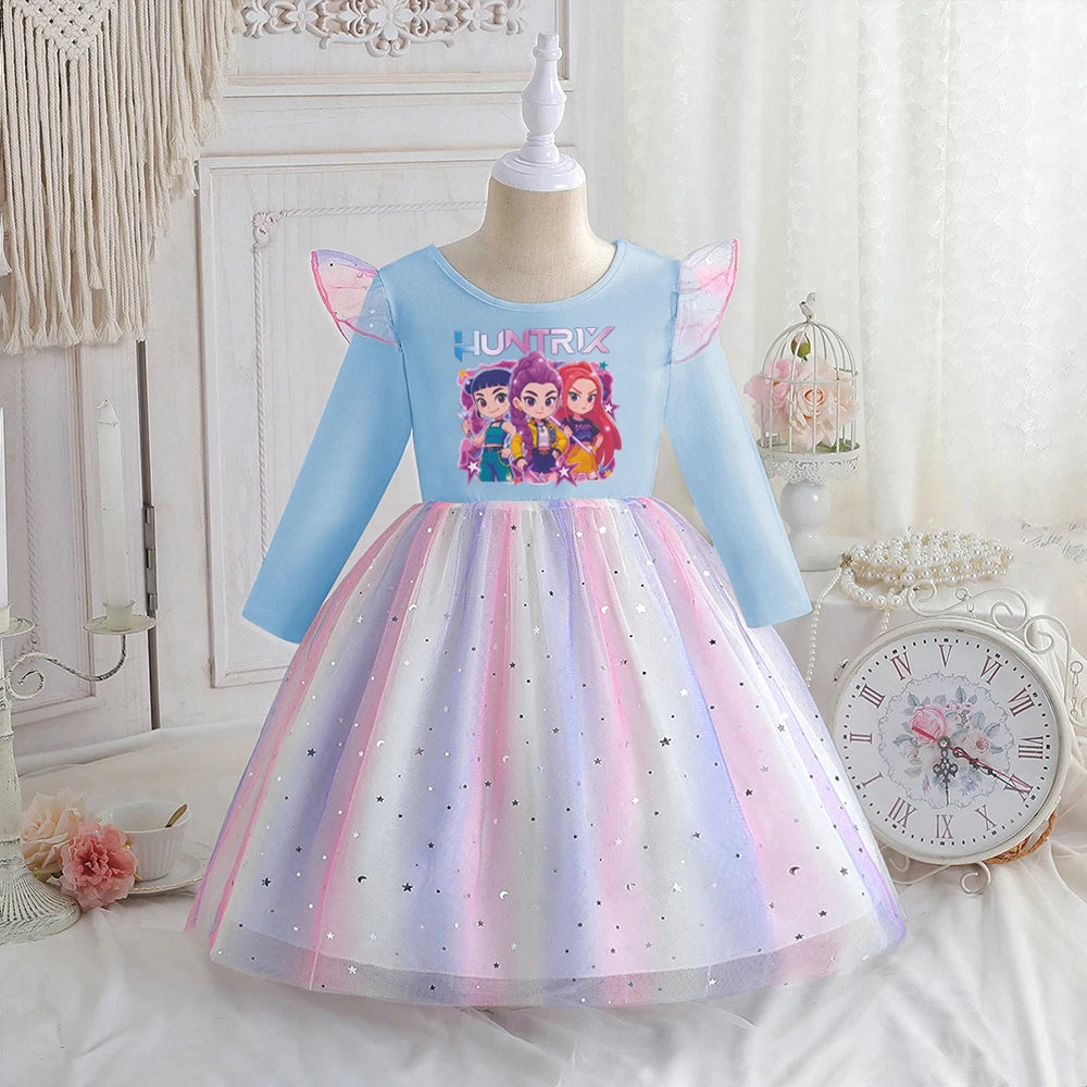 Rainbow Star Stage Dress — Pop Star Warriors