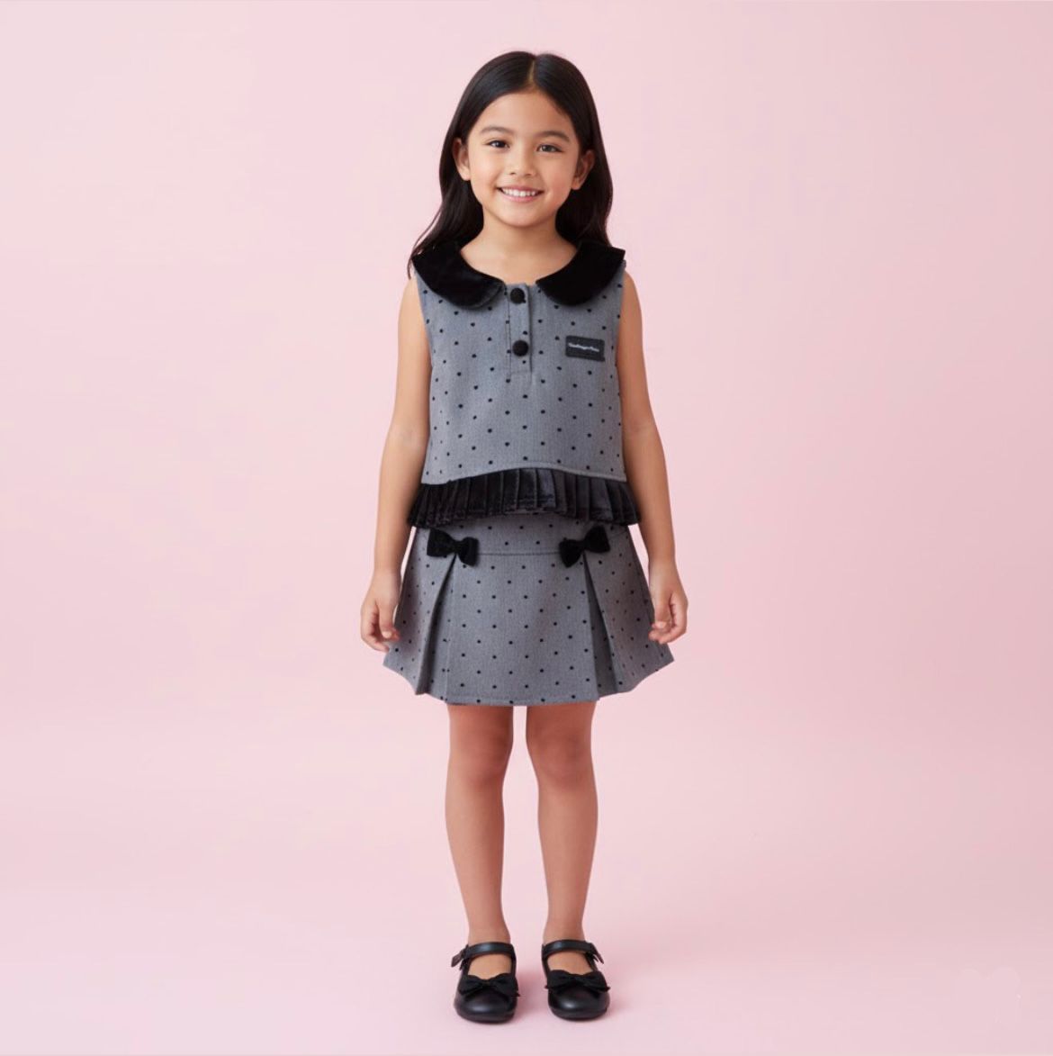 Elegance Grey Girls Set