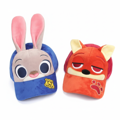 Animal Plush Backpacks - White Background