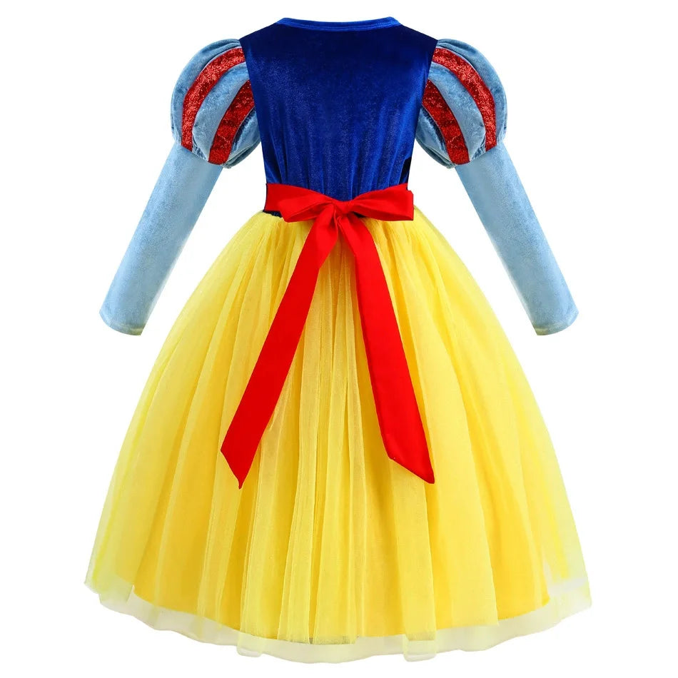 Autumn Forest Princess Dress for girls, front view – Magic Tree Kids
