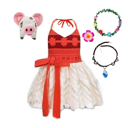 Baby Island Spirit adventure dress for girls, full length view – Magic Tree Kids