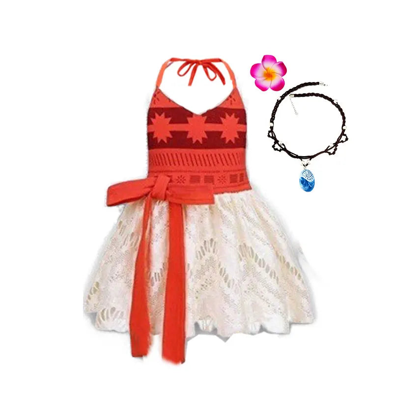 Baby Island Spirit adventure dress for girls, close-up – Magic Tree Kids