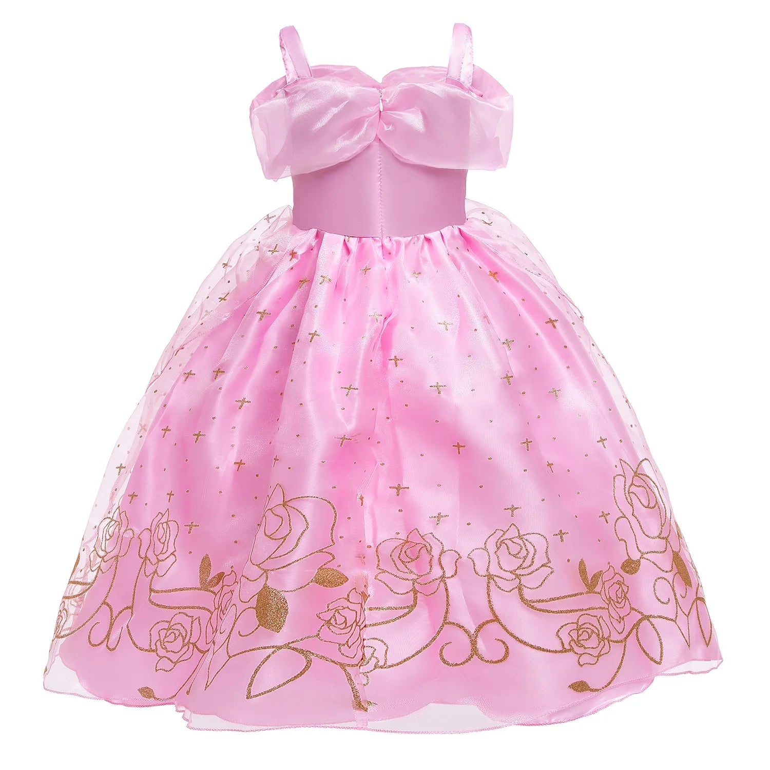 Blush Rose Princess Costume for girls, detail view – Magic Tree Kids