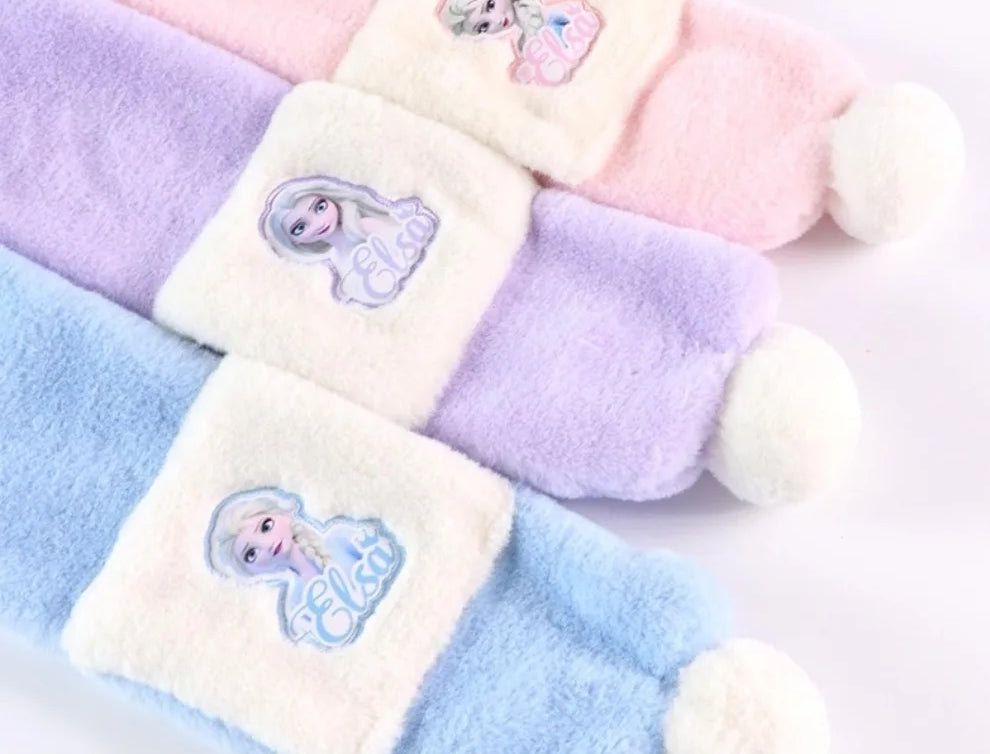 3-Piece Light Blue Winter Hat, Scarf & Gloves Set for Kids