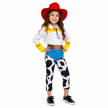 Girls' cowgirl dress-up set with matching hat from Magic Tree Kids
