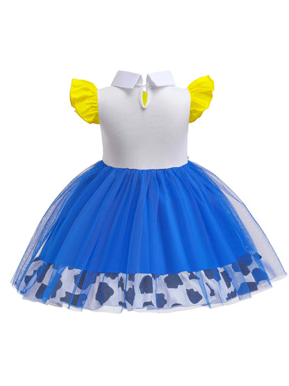 Cowgirl-themed princess dress-up costume for little girls