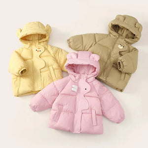 Cozy Animal Ears Hooded Puffer Jacket