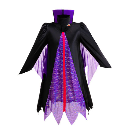 Magic Tree Kids dark queen fairytale costume dress with shimmering detail