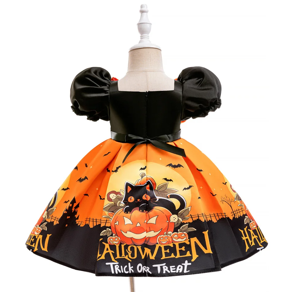 Halloween Pumpkin Princess Dress