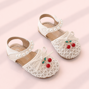 Cherry Lace Pearl Sandals