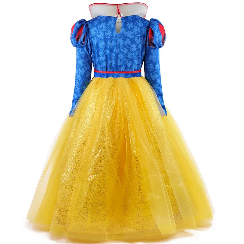 Golden Dream Princess Dress for girls, detail view – Magic Tree Kids