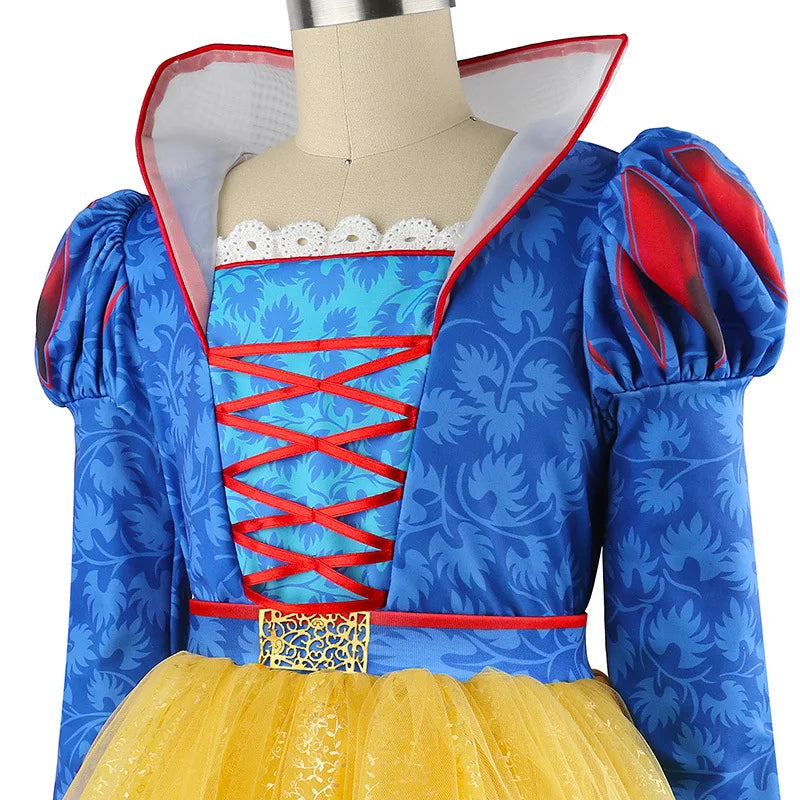 Golden Dream Princess Dress for girls, back view – Magic Tree Kids