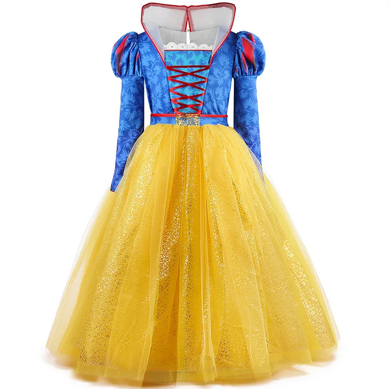 Golden Dream Princess Dress for girls, close-up – Magic Tree Kids