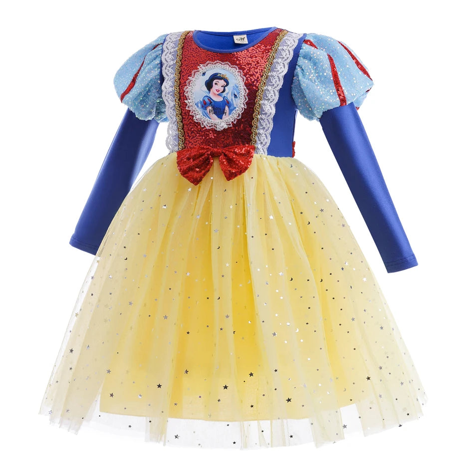 Golden Forest Princess Dress for girls, front view – Magic Tree Kids