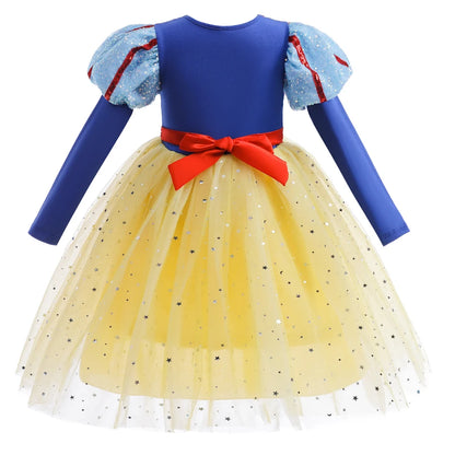 Golden Forest Princess Dress for girls, detail view – Magic Tree Kids