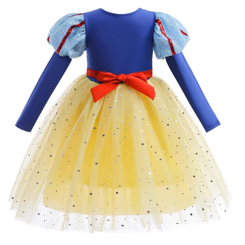 Golden Forest Princess Dress for girls, detail view – Magic Tree Kids