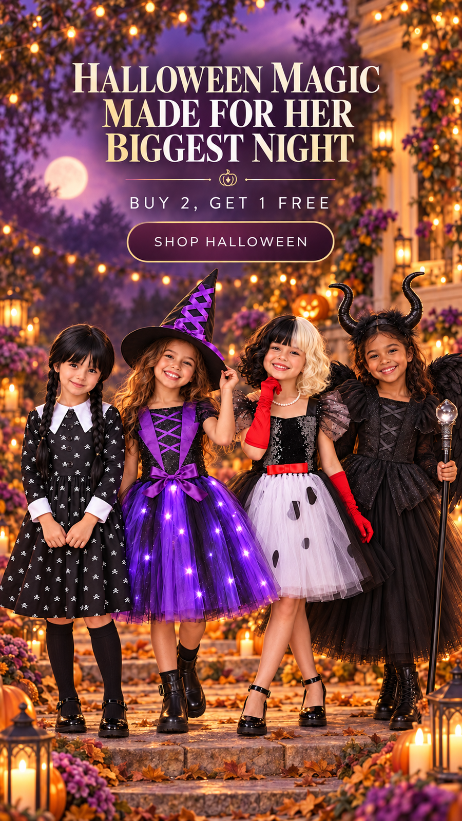 Magic Tree Kids Halloween costumes for girls — Buy 2, Get 1 Free