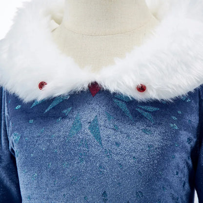 Ice Princess winter costume set for girls, front view – Magic Tree Kids
