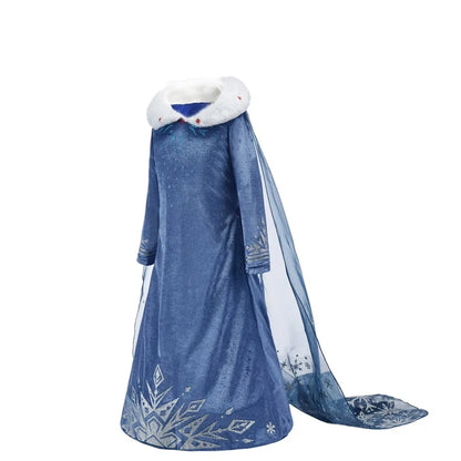 Ice Princess winter costume set for girls, detail view – Magic Tree Kids