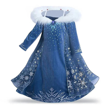Ice Princess winter costume set for girls, close-up – Magic Tree Kids