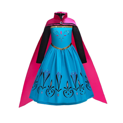 Ice Queen Coronation costume for girls, close-up – Magic Tree Kids
