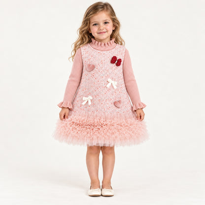 Autumn Heart Charm Dress Set
