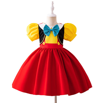 Little Marionette Storybook Dress by Magic Tree Kids, playful puppet-inspired girls' costume dress