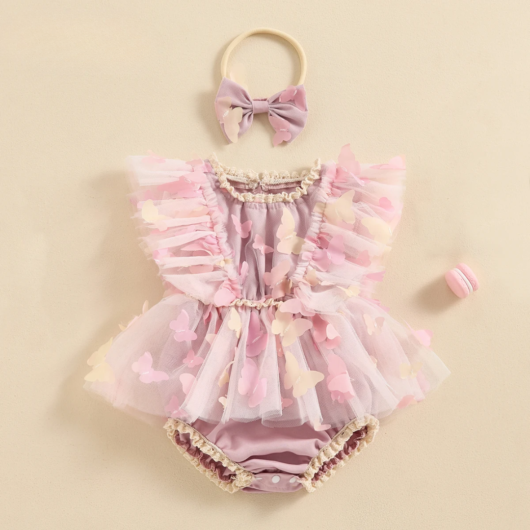 Schmetterlingsküsse Baby-Strampler-Set