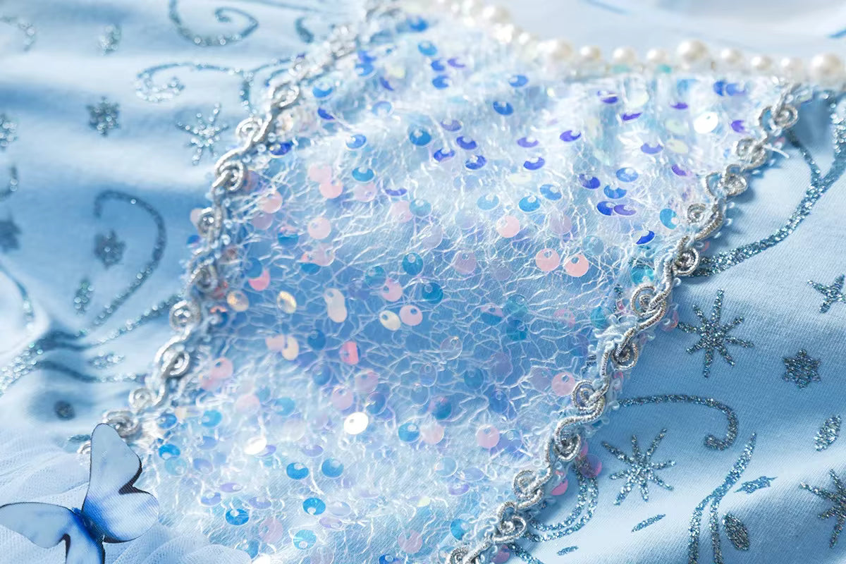 Midnight ball tutu princess dress for girls, close-up – Magic Tree Kids