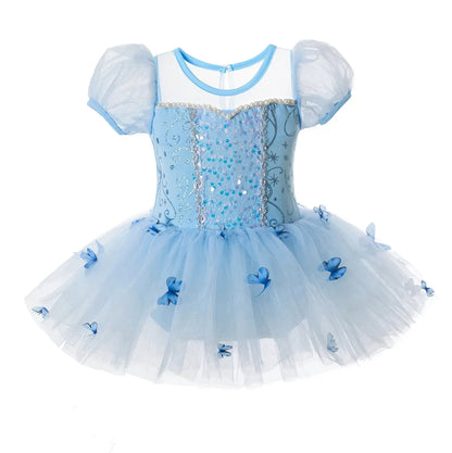 Girls' ballet tutu princess dress with full sparkling skirt by Magic Tree Kids