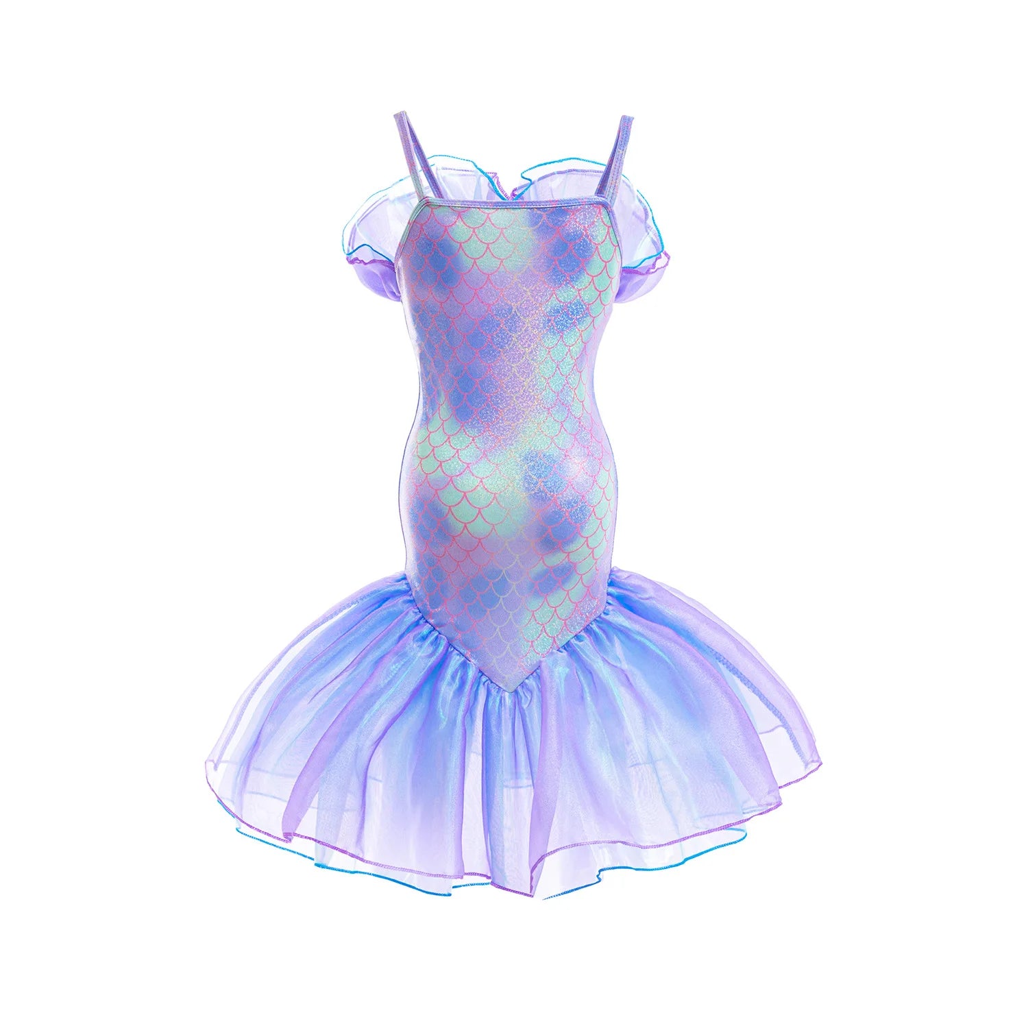 Mini Mermaid fantasy dress for girls, close-up – Magic Tree Kids