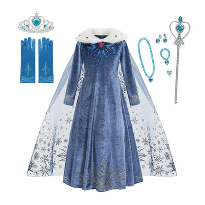 Northern Ice Queen deluxe costume set full contents for girls – Magic Tree Kids