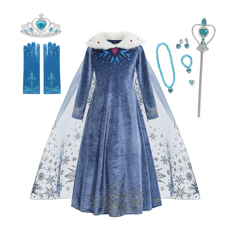 Northern Ice Queen deluxe costume set full contents for girls – Magic Tree Kids