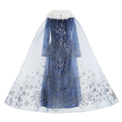 Northern Ice Queen deluxe costume set for girls, detail view – Magic Tree Kids