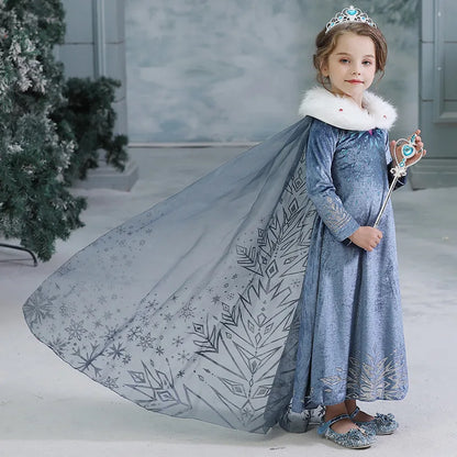 Northern Ice Queen deluxe costume set for girls, with accessories – Magic Tree Kids