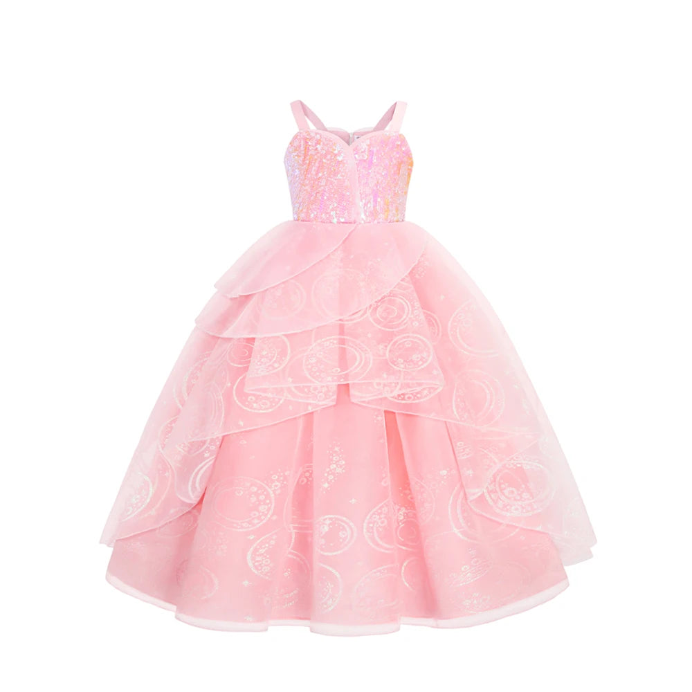 Pink Princess Costume for girls, front view – Magic Tree Kids