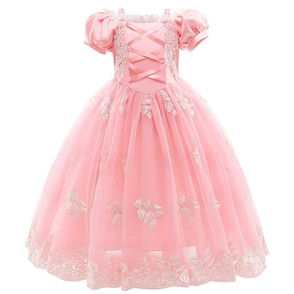 Pink Princess Costume for girls, back view – Magic Tree Kids