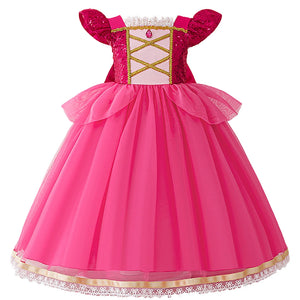 Abito da principessa rosa per bambine