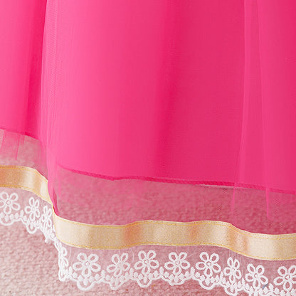 Pink Princess dress for girls, sparkle detail – Magic Tree Kids