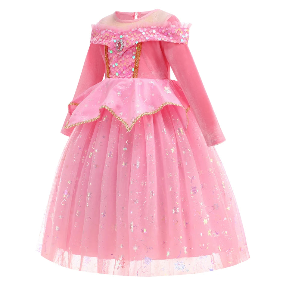 Pink Princess Costume for Girls, front view – Magic Tree Kids