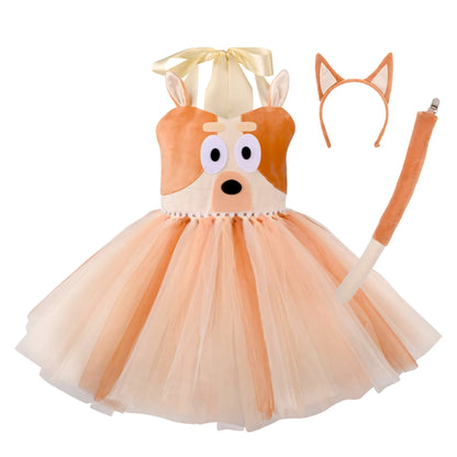 Cute puppy dress-up set with playful tail detail for kids
