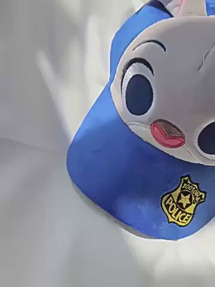 Cappellino di peluche per bambini Bunny Police