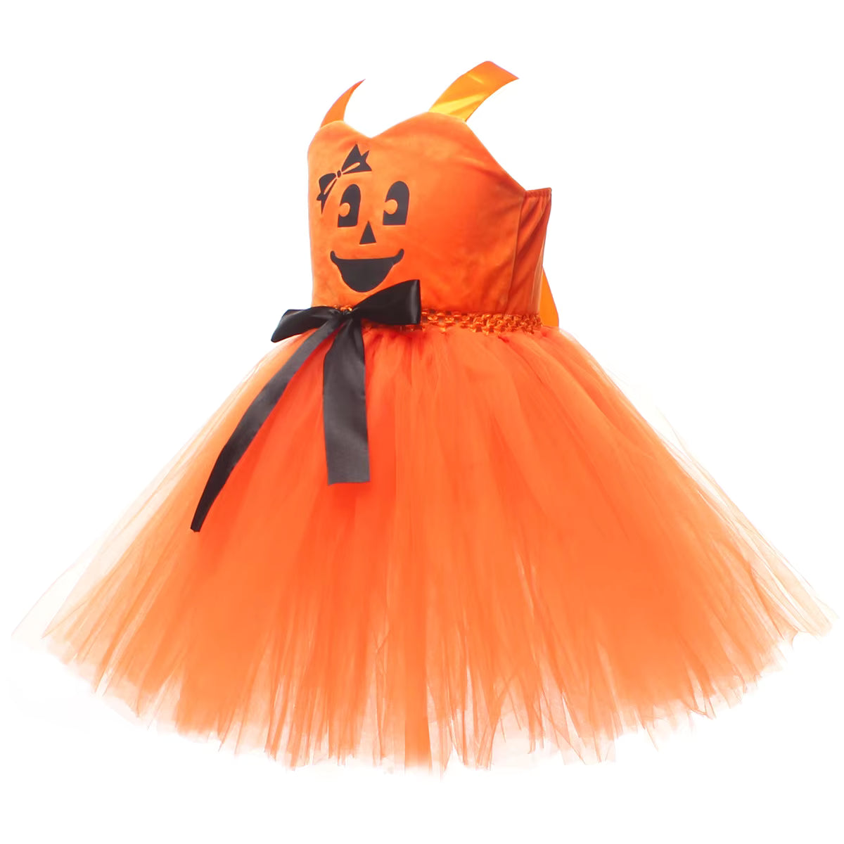 Little witch Halloween tutu dress with full twirl-worthy skirt